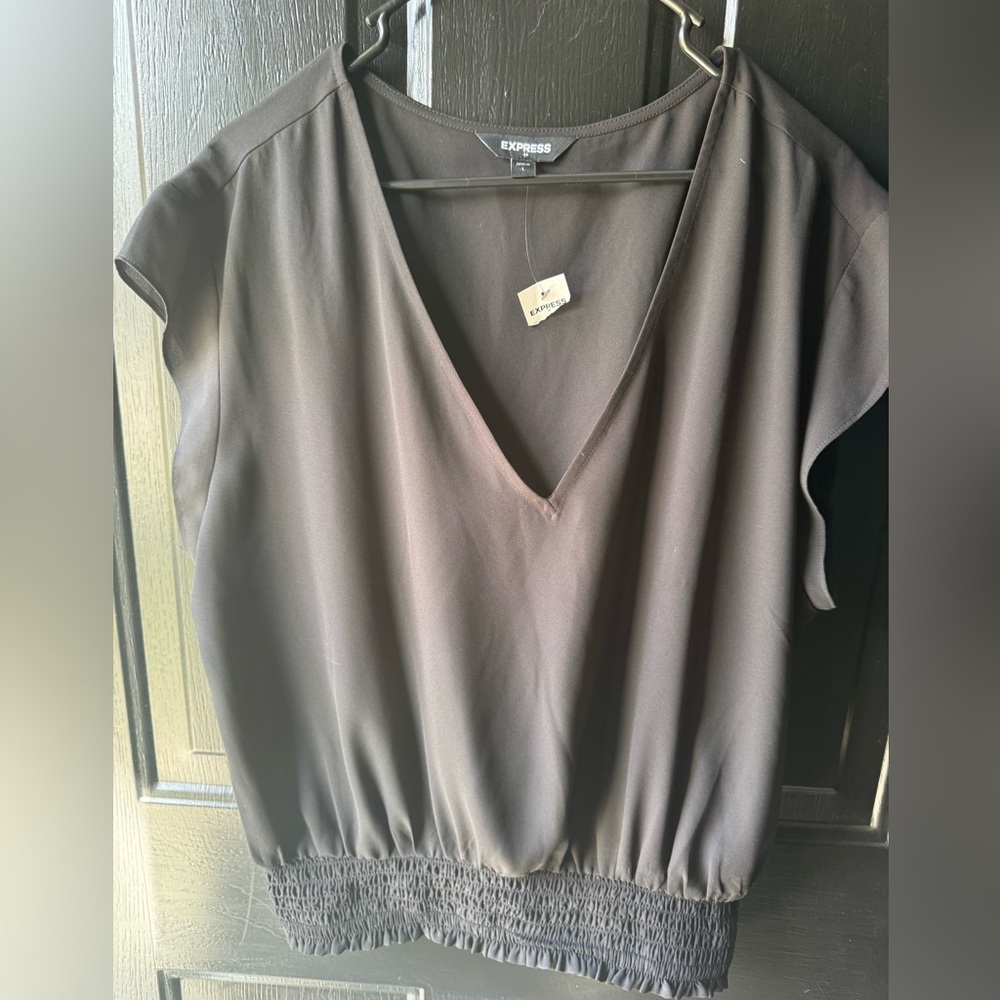 NWT Express Women's Elegant Black Blouse